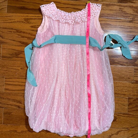 Pinco Pallino Imelde & Stefano Cavalleri Girls Designer Lace Bubble Dress Size 6 - Picture 12 of 12